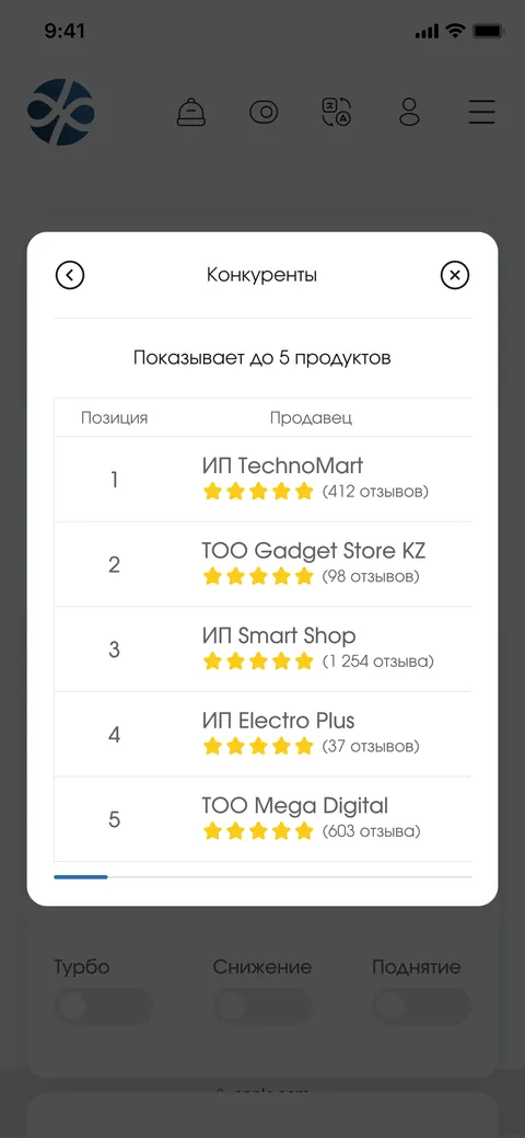 Конкуренты — мобильная